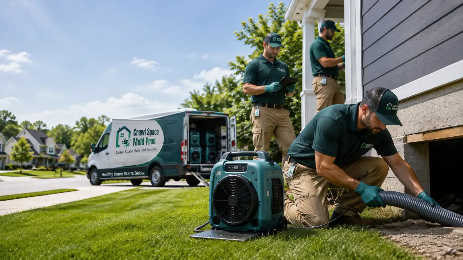 Crawl Space Mold Removal in Green Bay, VA